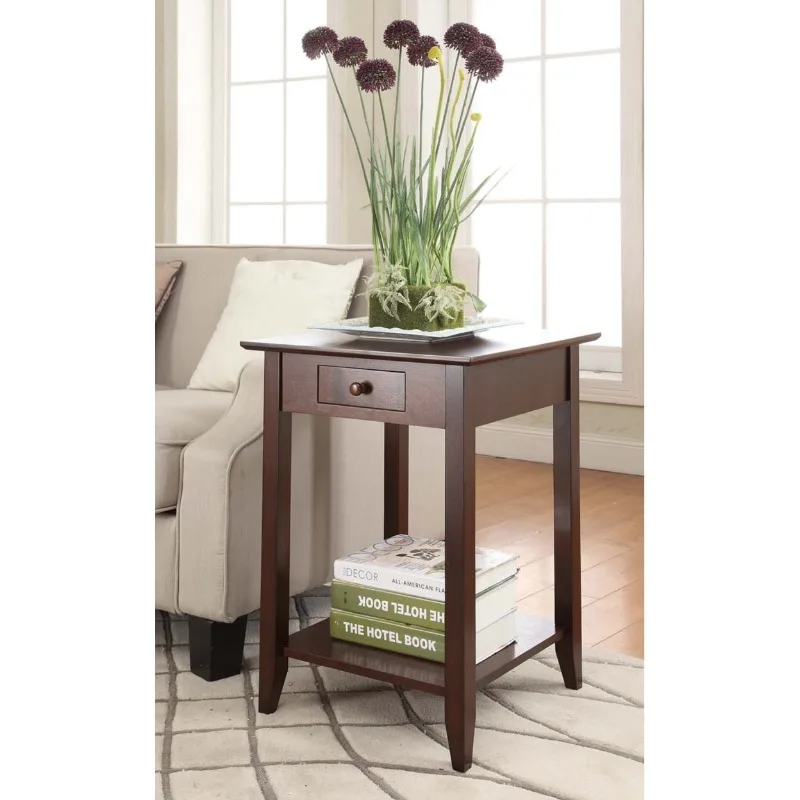 

Convenience Concepts American Heritage End Table, Multiple Finishes, 18.00 X 18.00 X 26.00 Inches, Furniture Living Room