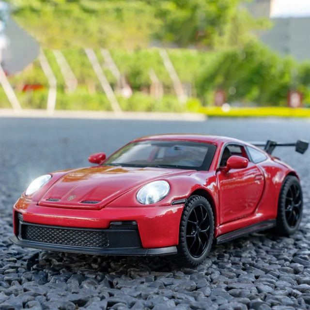 1:32 911 GT3 RS Alloy Sports Car Model Diecast Metal Racing Car Vehicles Model High Simulation Sound Light Children Toy Gift Boy 5