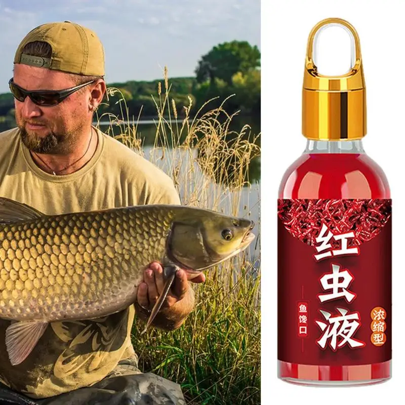 100ml Strong Fish Attractant Concentrated Red Worm Liquid Fish Bait Additive High Concentration FishBait For Trout Cod Carp Bass