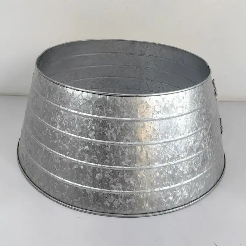 

27 in x 8 in Galvanized Tree Collar,