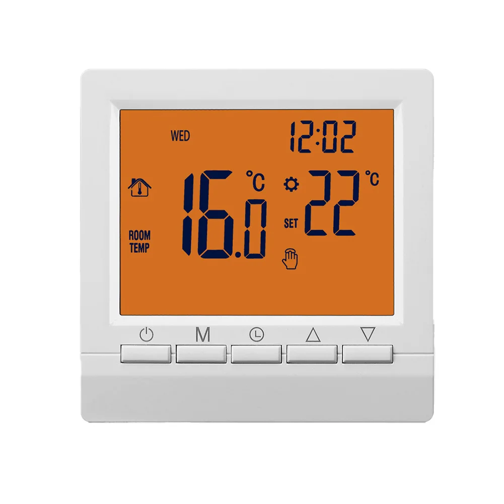 

Programmable Wall-Mounted Thermostat Gas Boilers Heating NO-WIFI Accurate Temperature Control Energy-saving