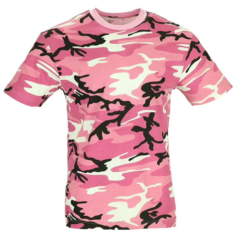 Men Military Style Camo T Shirts Summer Streetwear Tops