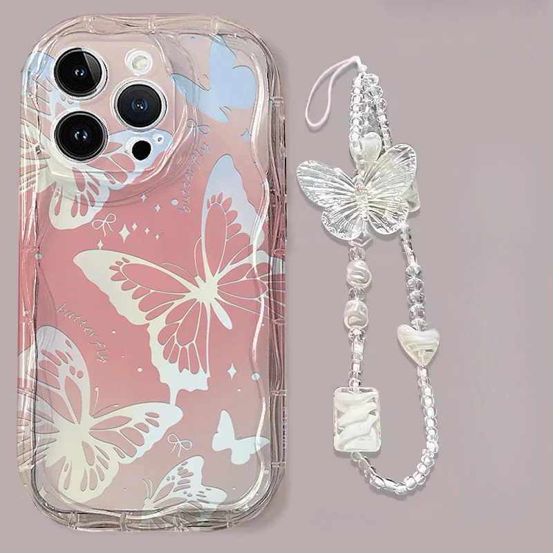 Elegant Butterfly Lanyard Case with Enhanced Protection