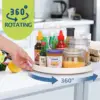 Rotating Organizer Non-Skid Spinning Rack for Cabinet Pantry Storage Tray For Kitchen Fridge Bathroom Makeup Vanity Countertop 1