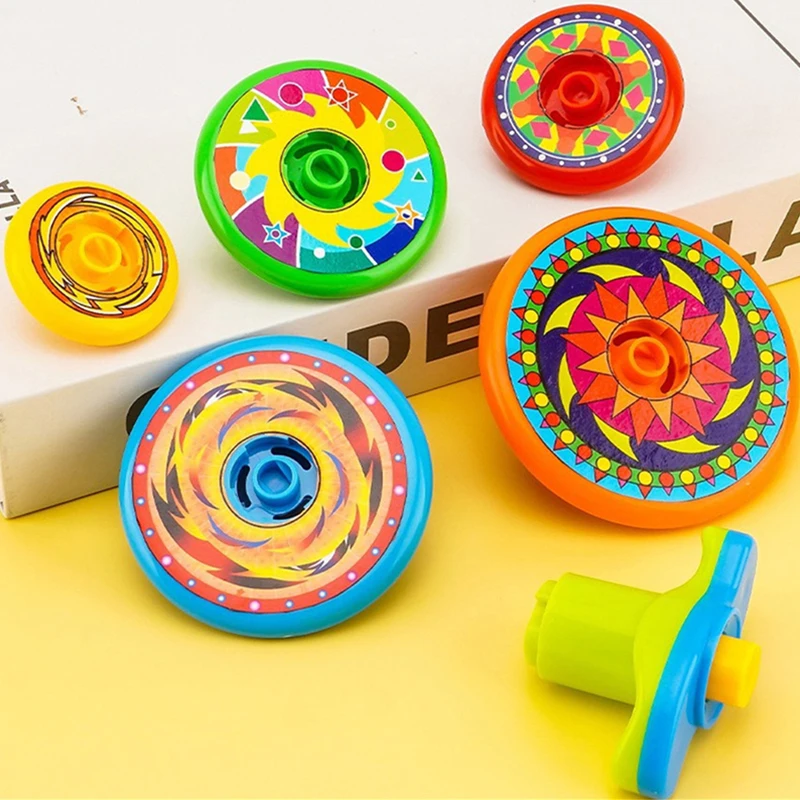 Kids Spinning Top Folding Gyroscope Spinning Toys Stacking Battle Gyroscope Toy Colorful Launcher Spinning  Birthday Party Gift - 4