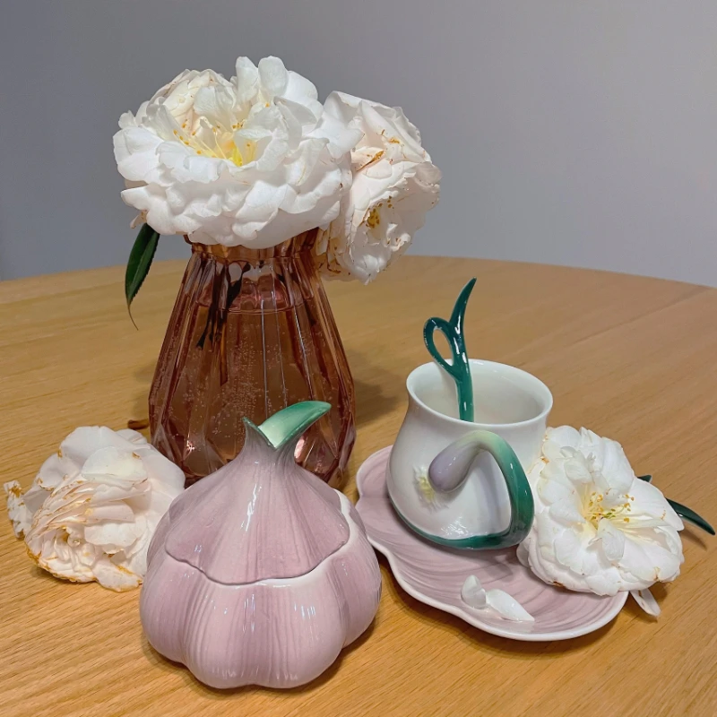 Ceramic Storage Jar Purple Garlic Ceramic Storage Jar Kitchen Storage Container Candy Nut Jar Box Home Decoration