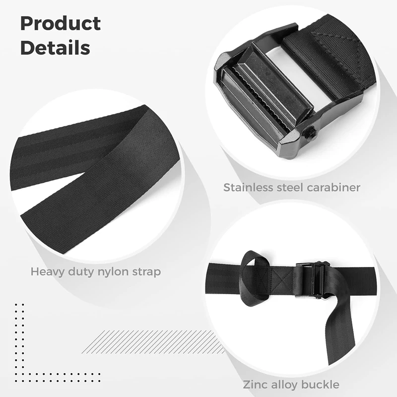 Outdoors Safety Nylon Treestand Strap Fall Proof Hunting Protection Tree Belt Quick Connect Safety Harness Climbing Hunting