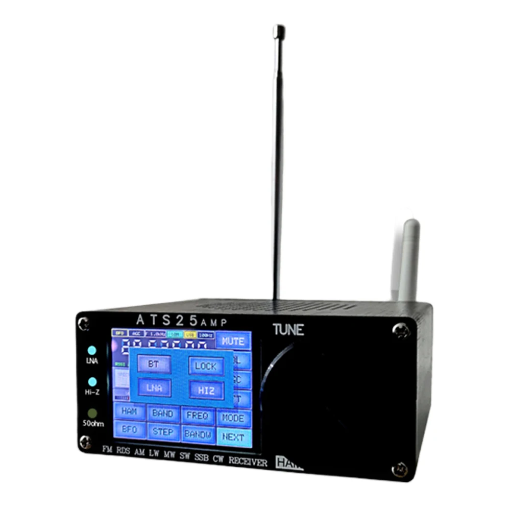 

ATS25AMP FM AM Radio Firmwa 4.17 RDS Portable Shortwave Radio with Spectrum Scanning Network WIFI Configuration DSP Receiver