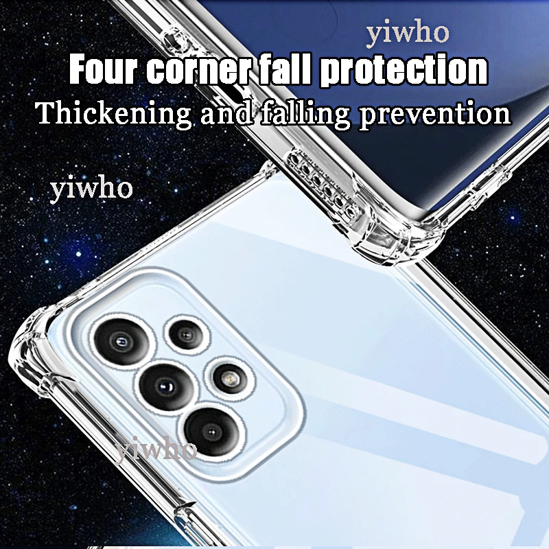 Shockproof Clear Silicone Phone Case - Thick Soft Cover