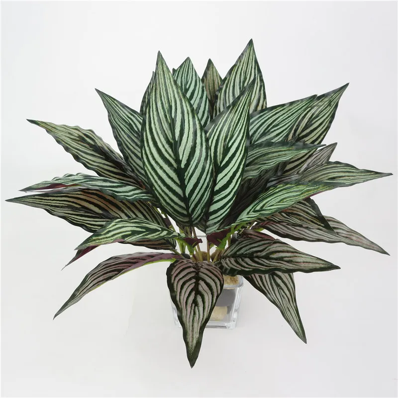 Description Picture 6 of itemArtificial Green Plant Leaves Plastic Evergreen Yellow Magnolia Fake Flower Home Living Room Decoration Simulation Plants Leaf