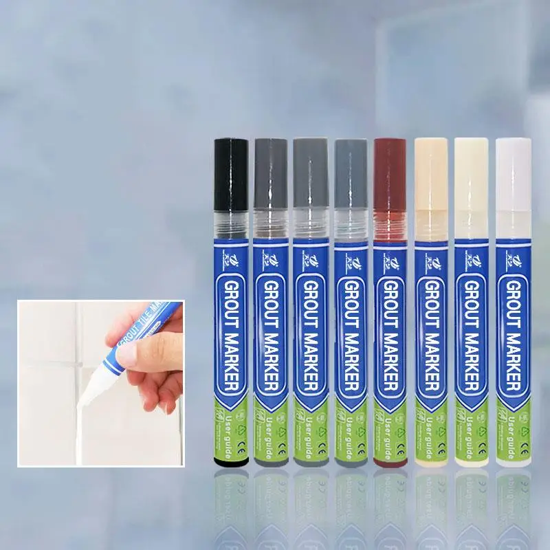 Marker Pen Tile Grout Marker Tile Repair Pen Waterproof Tile Marker Grout Pen Wall Seam Pen For Tiles Floor Bathroom