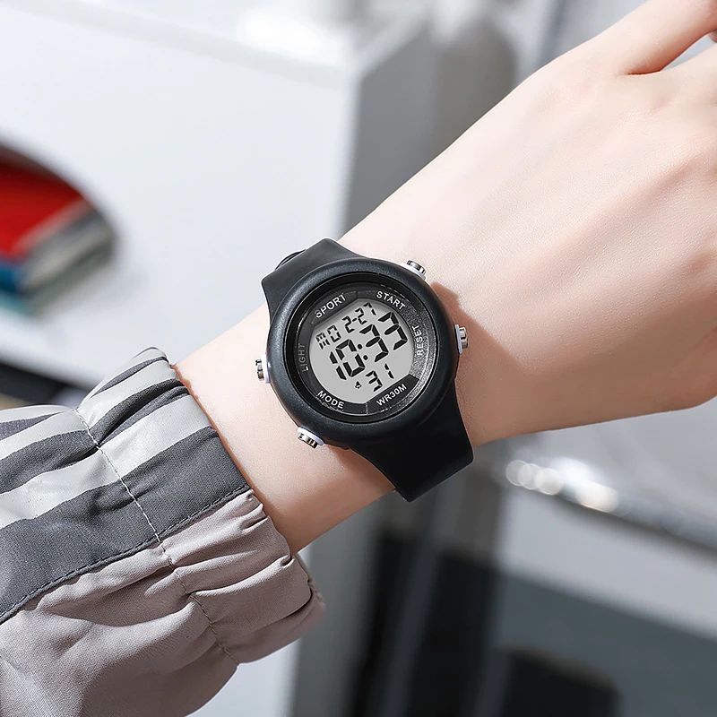 Fashion Kids Sports Watch Luminous Waterproof Alarm Clock Smart Boys and Girls Student Electronic Wristwatch Gift Watches