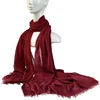61 Colors Soft Cotton Viscose Scarf Rayon Material Muslim Hijab Mid Eastern Plain Solid Color Headscarf With Tassel 6