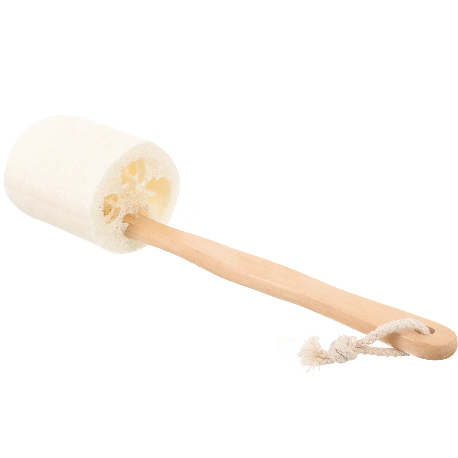 

Loofah Stick Bath Foaming Scrubber Brush Skin Cleaning Brush Home Bath Exfoliating Brush