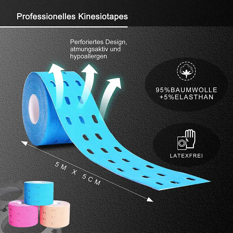 5cm*5m Perforated Muscles Sports Adhesive Kinesiology Tape Bandage Breathable,sports tape,kinesiology tape