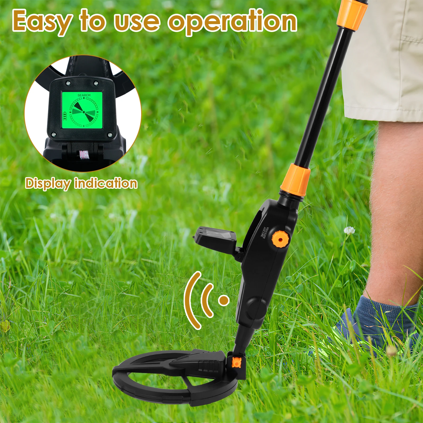 Gold Metal Detector Handheld Professional Metal Detector With LCD Display Waterproof Search Coil Metal Treasure Detector 3