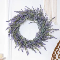 Lavender Wreath - Artificial Floral Door and Wall Hanging Decoration for Holidays and Weddings (15448R16)