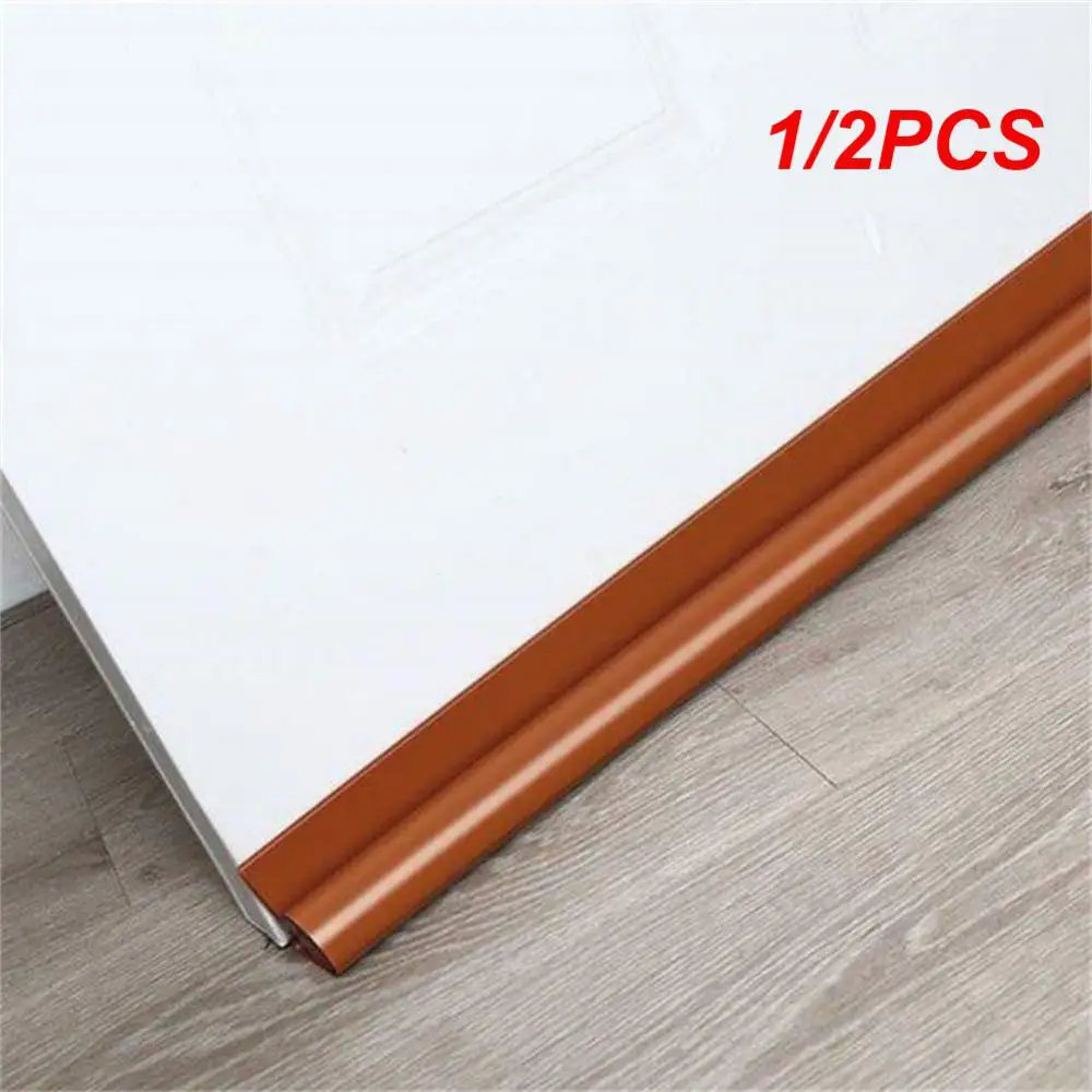 

1/2PCS 96cm Door Seal Strip Weather Stripping Door Sweep Adjustable Under Door Draft Blocker Insulator Weatherstrip Acoustic