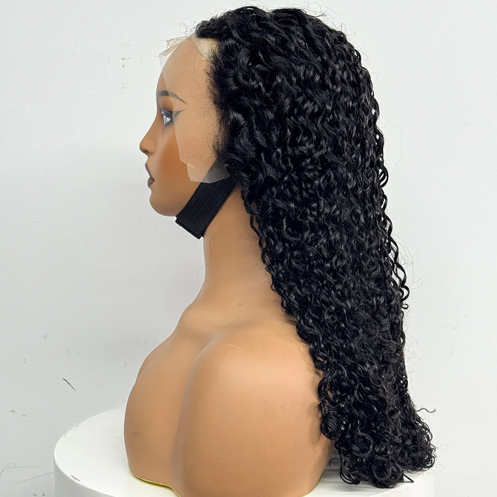 Double Drawn Jerry Pixie Curly 300% Density Real Human Hair Curly Wigs With 13x4 Lace Frontal Human Hair Wig for Black Women