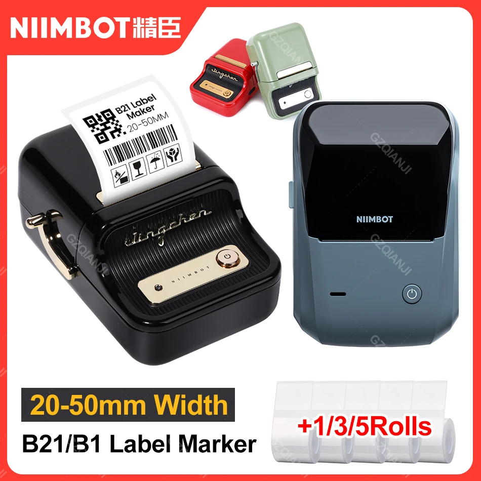 Niimbot – Imprimante D'étiquettes B21 Portable Sans Fil, Connexion