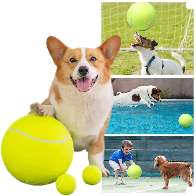24CMTennisBallForDogChewToyPetDogInteractiveToysBig