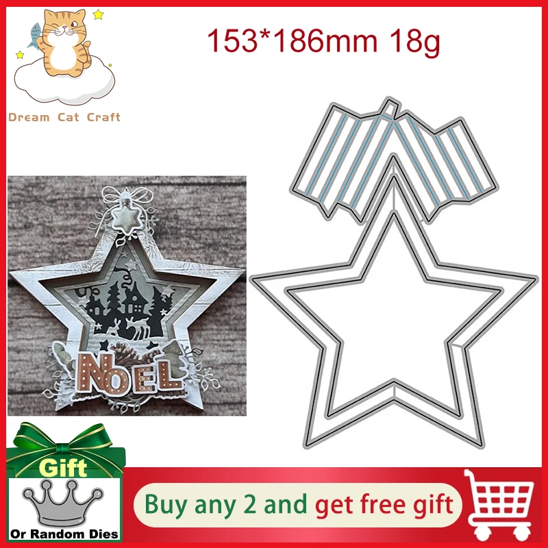 Lot De 8 Matrices De Découpe Hexagonales En Métal Pour Cartes