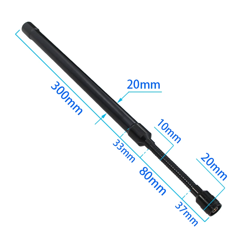 5G 구즈넥 안테나 600-6000MHz GSM LTE 2.4G 5.8G WIFI 전방향 라우터 외부 원격 유리섬유 안테나 SMA N 남성형