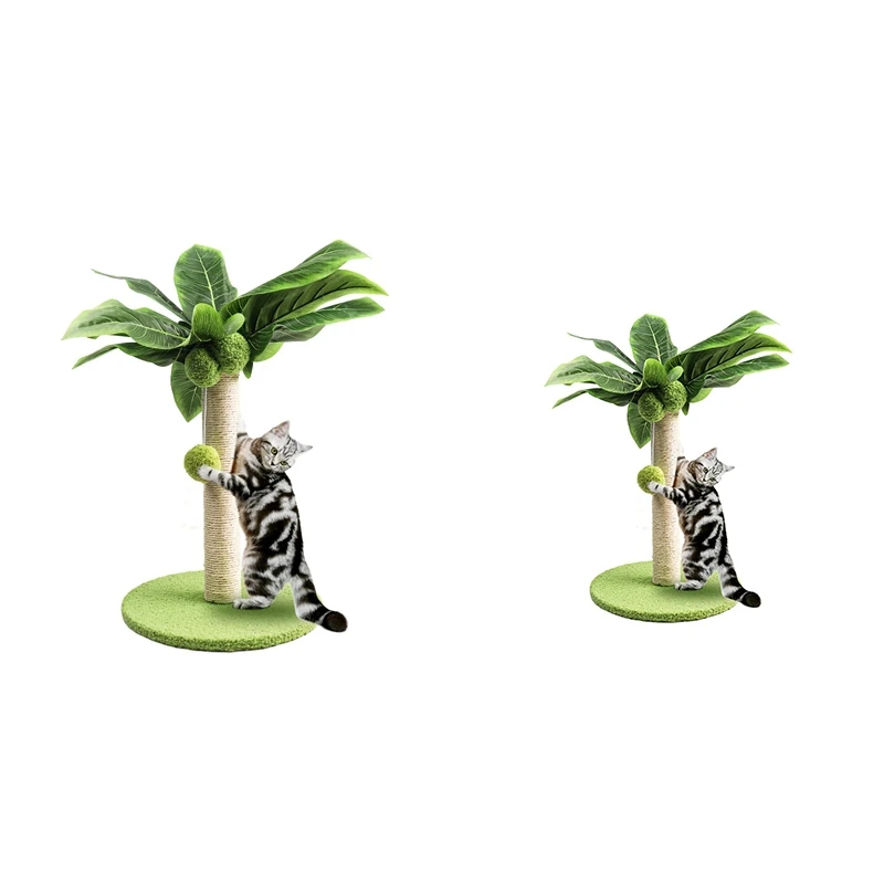 

Когтеточка для кошек, милая зеленая Когтеточка для кошек с сизальной веревкой, комнатные кошачьи когтеточки, кошачьи деревья