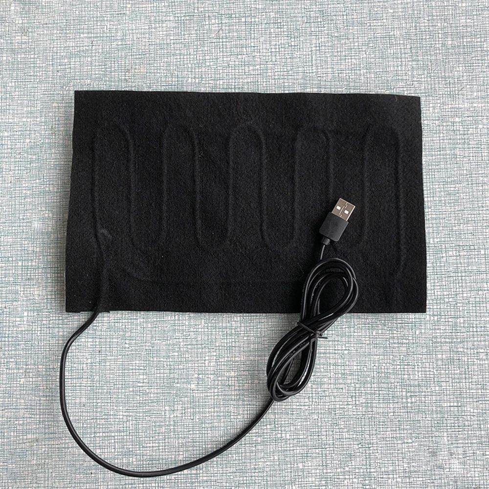 Heating Pad USB Heating Pad Folding Heated Sheet Car Seat Heating Cushion Seat Warmer Waterproof Pet Reptile Animal Winter Warm Heater Mat