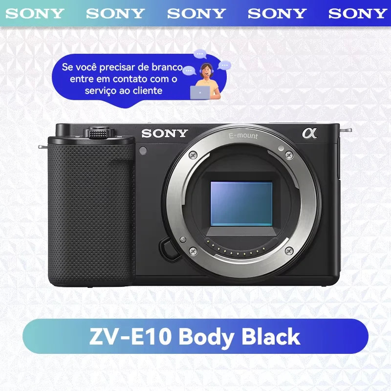 سوني ألفا ZV-E10 ZVE10 APS-C كاميرا رقمية مدمجة بدون مرآة مصور احترافي للتصوير الفوتوغرافي 24.20MP 4K كاميرات فيديو