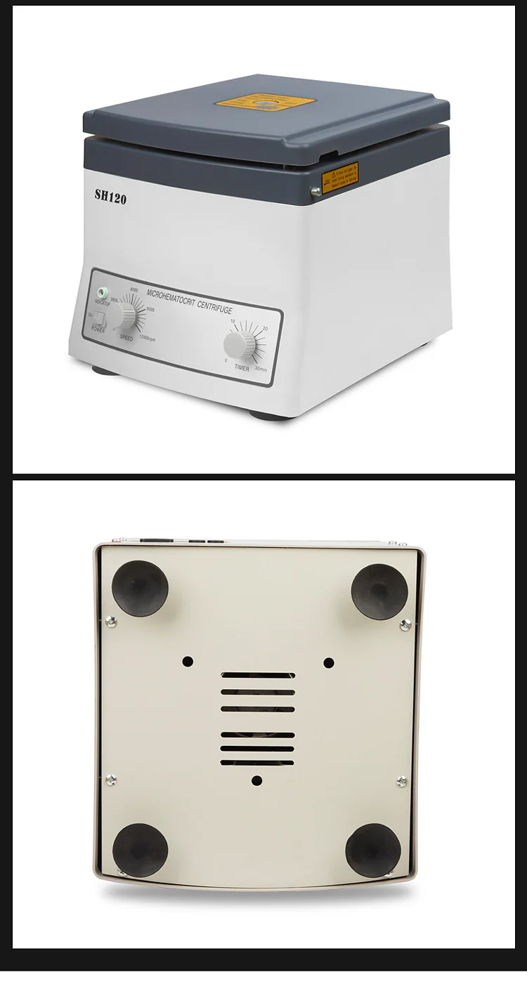 Desktop Micro Hematocrit School Laboratory Blood PRP Centrifuge Machine 15300xg