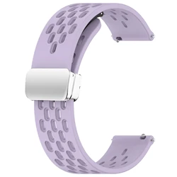 Versatile Silicone Watch Strap - Multiple Sizes Available for 22MM (Lilac-S)