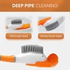 Creative Diving Cartoon Duck Silicone Toilet Brush Home Cleaning Kit With Base Bathroom Wall Mounted Toilet Brush 5