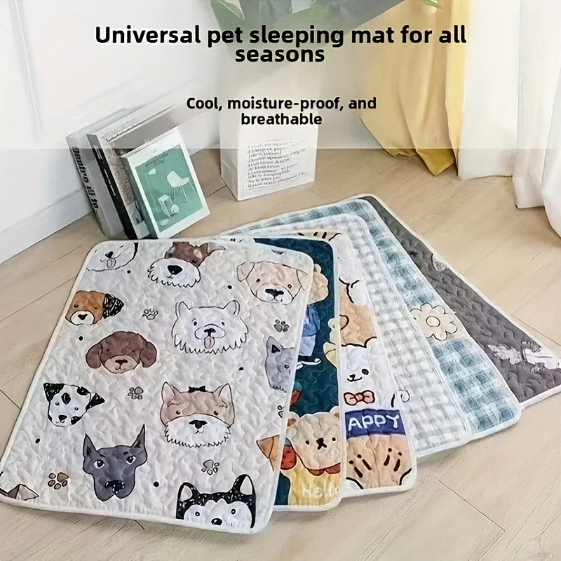 Cooling Pet Sleeping Mat - Comfortable for Cats  Dogs