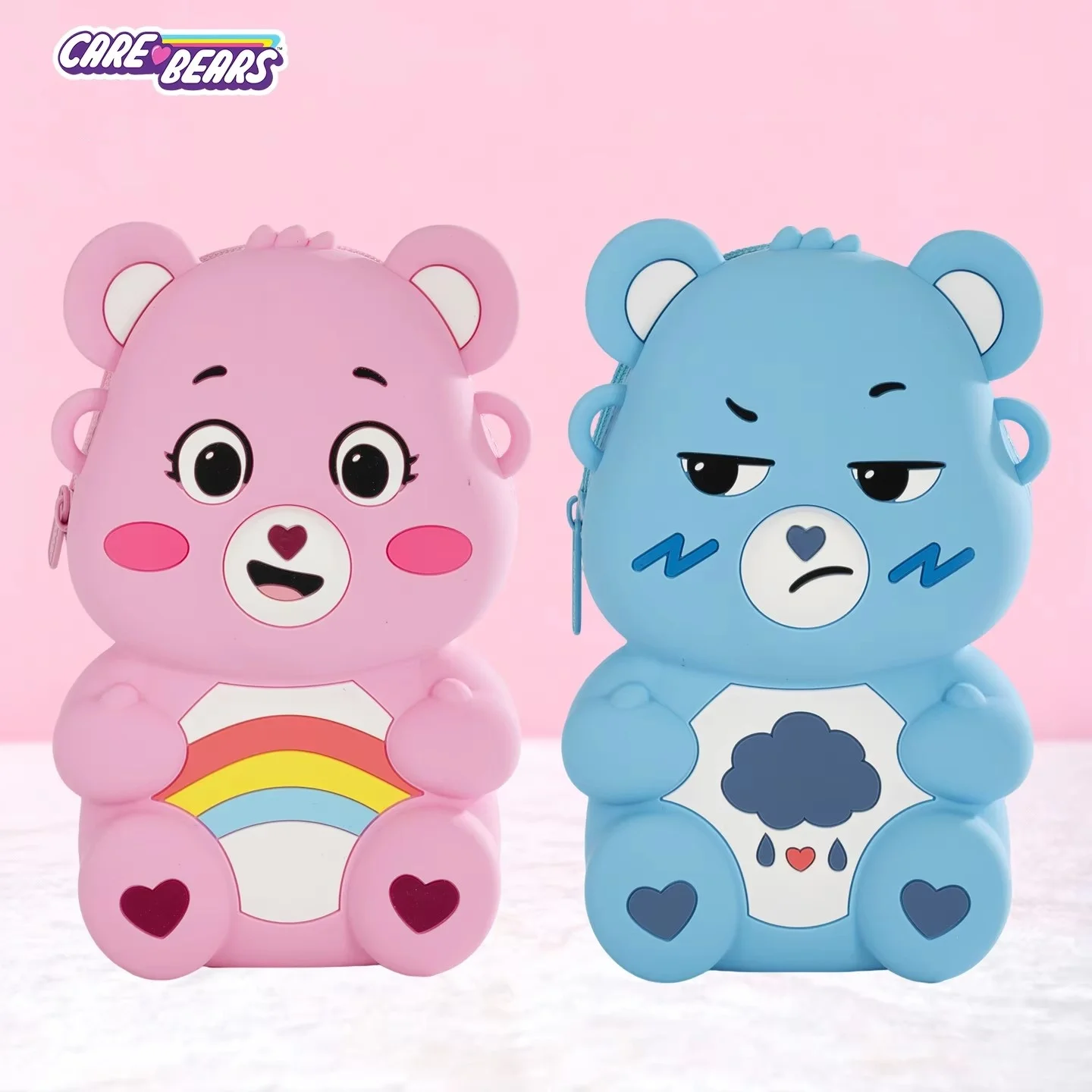 Cute Bear Silicone Crossbody Bag - Kawaii Cartoon Shoulder Bag for Kids, Waterproof Mini Coin Purse