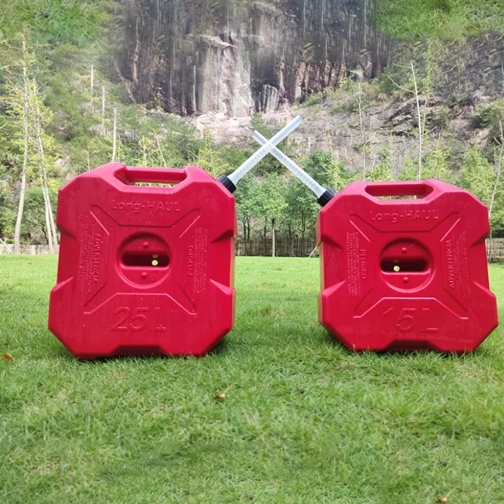 15L Portable Jerry Can Gas Fuel Tank Plastic Petrol Car Gokart Spare Container Gasoline Petrol Tanks Canister Motorcycle