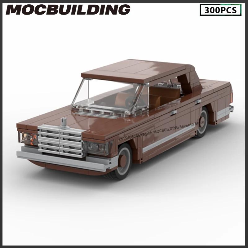 MOC Building Blocks Famous Car Model 1976 Era Bridge Vehicle DIY ...