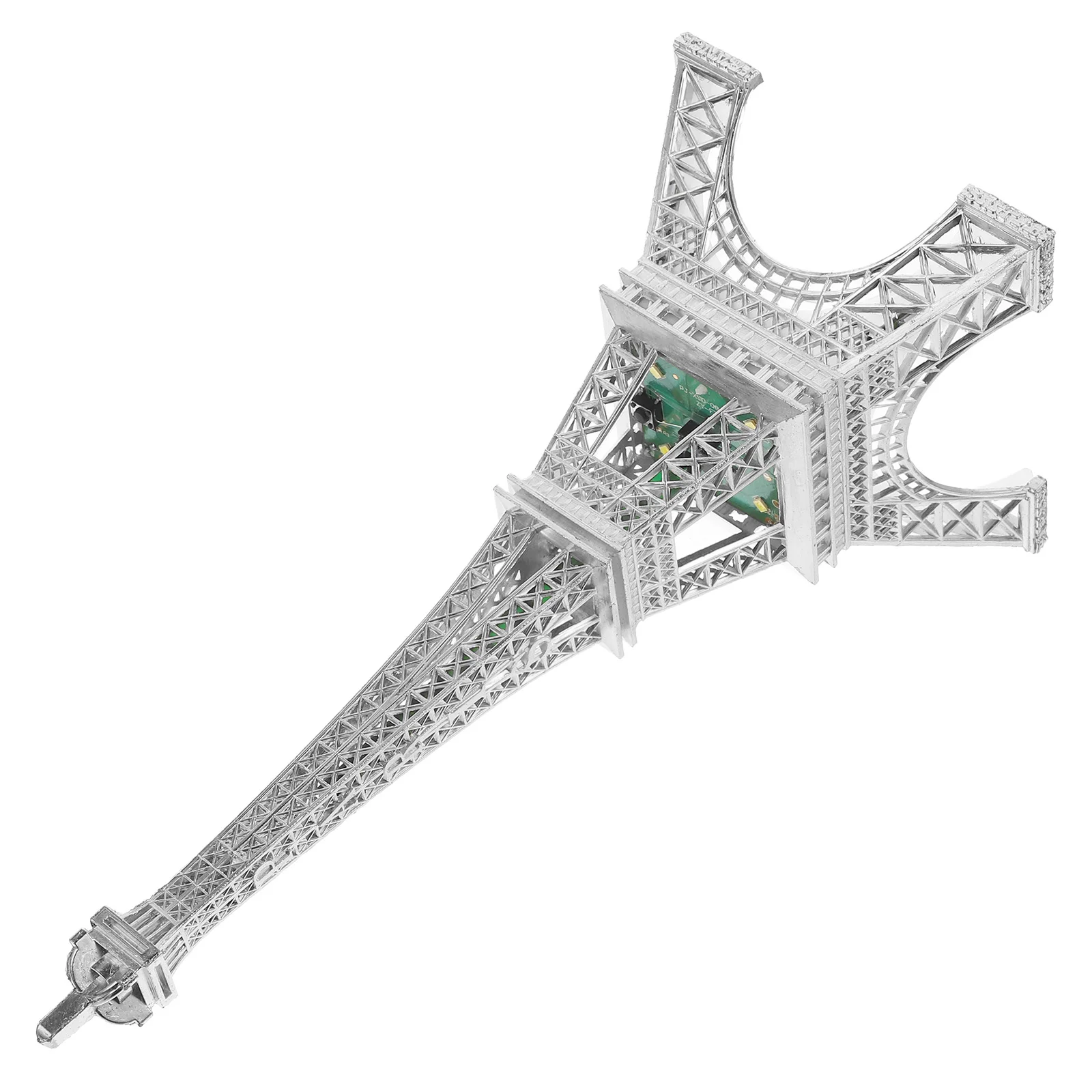 

Metal Eiffel Tower Model Mini Eiffel Tower Figurine with Light Architectural Craft Ornament