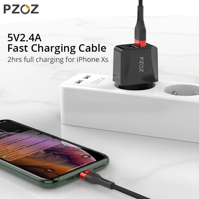 PZOZ USB Cable For iPhone 14 13 12 11 Pro Max SE X XS 6s