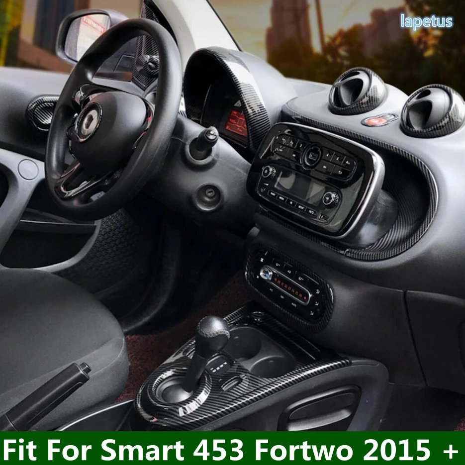 

AC Air Vent / Gear Shift / Lights Switch Cover Trim For Smart 453 Fortwo 2015 - 2021 Carbon Fiber Interior Modified Accessories