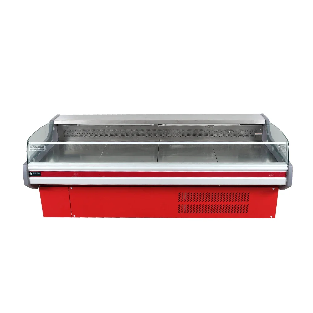 New Commercial Meat Freezer Display Refrigeration Equipment Horizontal Fridge Cooler Refrigerator Showcase For Restaurant
