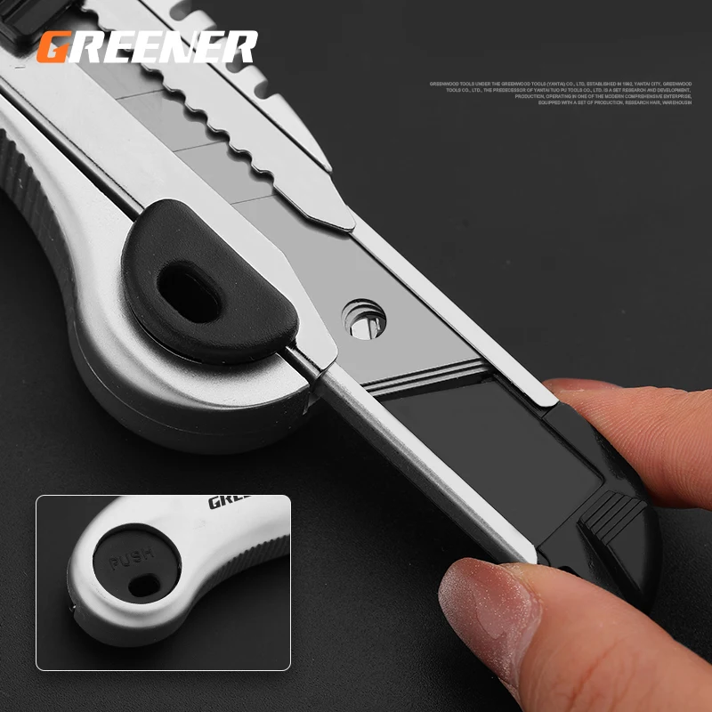 6 in 1 Multi Tool Stainless Steel Metal Box Cutter Retractable Utility  Knife, 18mm/25mm High Carbon Steel Snap Off Blades Opener - AliExpress