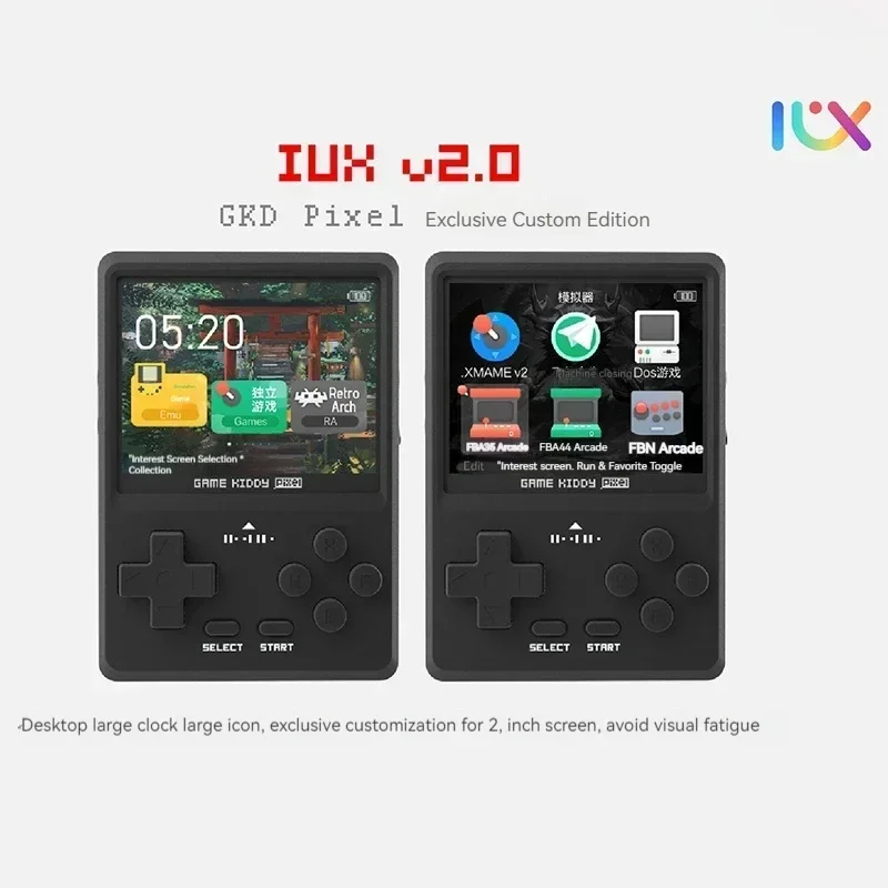 Gkd pixel neue 4-Zoll-Full-Fit-Bildschirm Mini-Open-Source-Spiel 