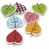 50PCS Mixed Apples Ladybug Buttons Wood 2 Holes Painted Ladybirds Cartoon Button Embellishments Scrapbooking Wooden Buttons 3