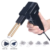 Silverflo 960-V Plastic Welder Gun Rapid Heating Hot Stapler Portable Car Bumper Repair Tools with 2 LED Lamp ,200PCS Staples 1