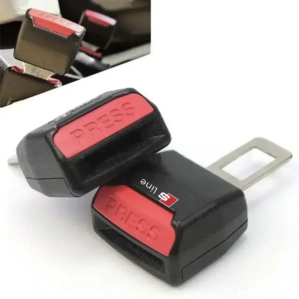Car seat belt clip extender, safety buckle For Audi Sline S6 S7 SQ5 SQ7 A3 A4 A5 A6 A7 A8L Q3 Q4 Q5 Q6 Q7 Q8 TT