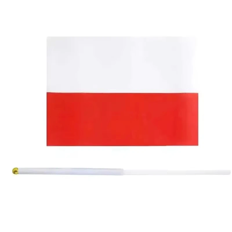 Polish Flag Pendant European Handheld Accessories 12x24cm