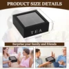 Wood Tea Bag Storage Box with Clear Lid 9 Compartments Square Container Desktop Jewelry Organizer Tea Box Case 6