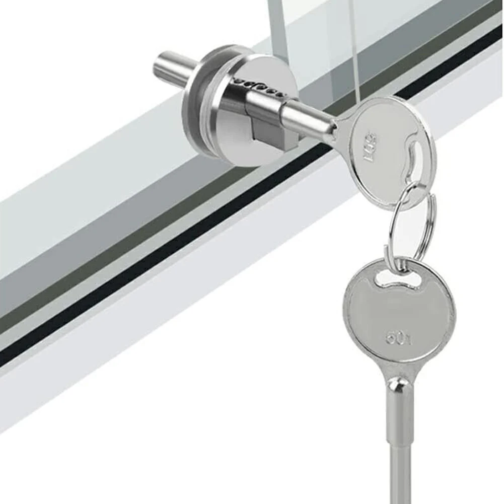 Description Picture 5 of itemSliding Glass Showcase Lock Cabinet Display Showcase Drawer Case Sliding Glass Push Door Lock Jewelry Cabinet Security Hardware