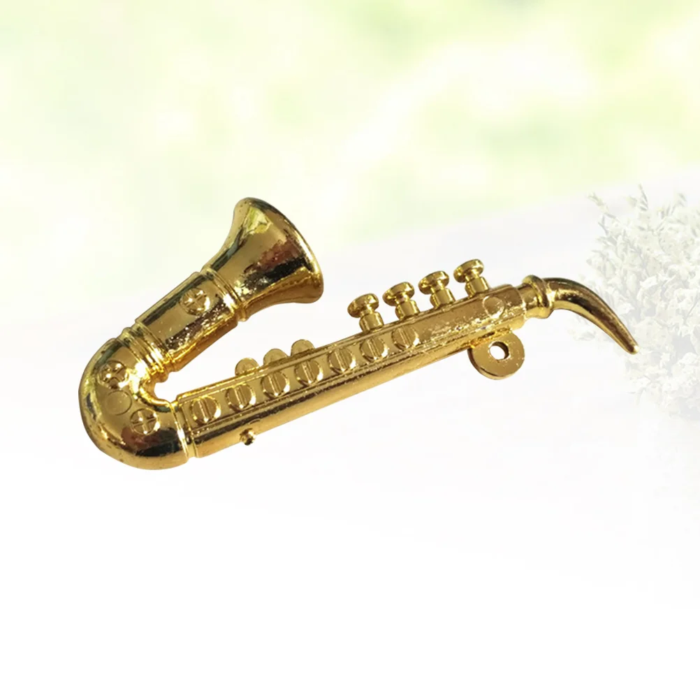 Mini Saxophone Mini Instrument Toy Miniature Sax Model Dollhouse Trumpet Saxophone Dollhouse Miniature Musical muslady as200 eb alto saxophone brass lacquered alto sax wind instrument